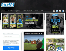 Tablet Screenshot of gametimeflagfootball.com